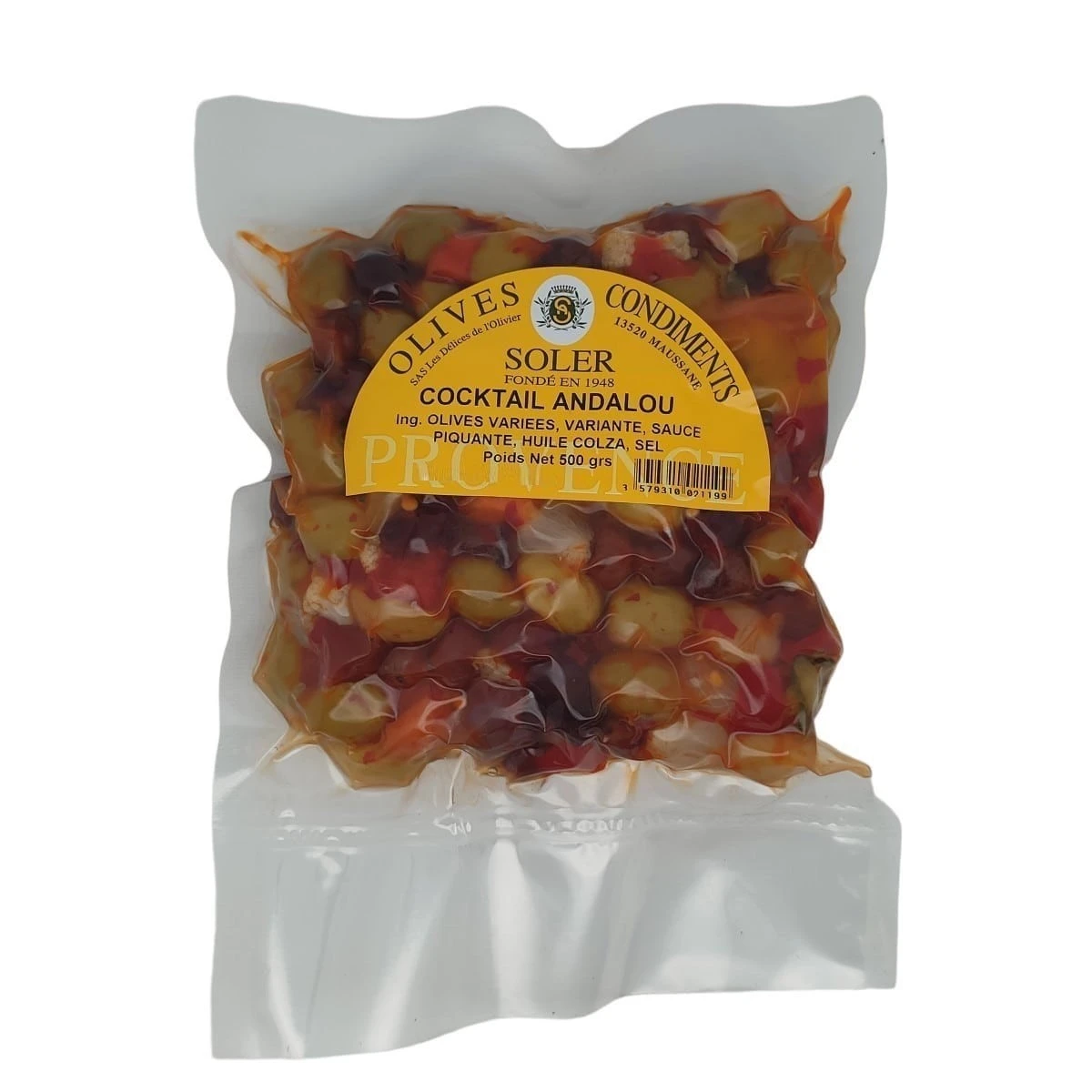 Olives cocktail Andalou en sachet sous vide de 500 g