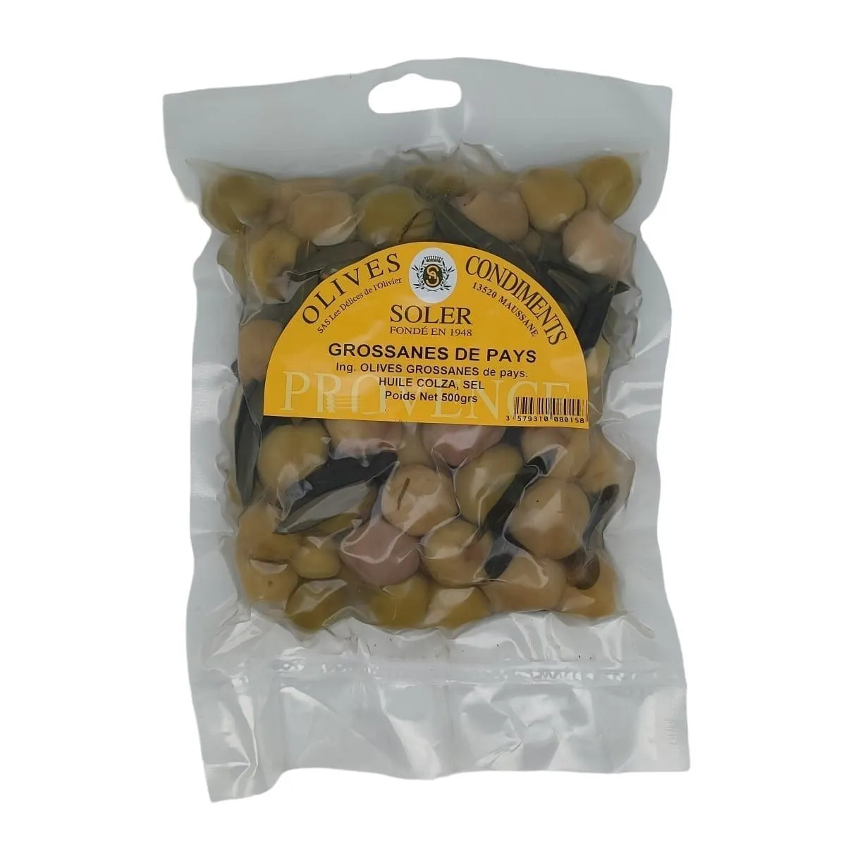 Olives Grossane en sachet sous vide de 500 g