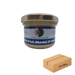 Crème d’Ail Orange et Cumin 24 x 90 g - Pour professionnels - Les Délices de l'Olivier