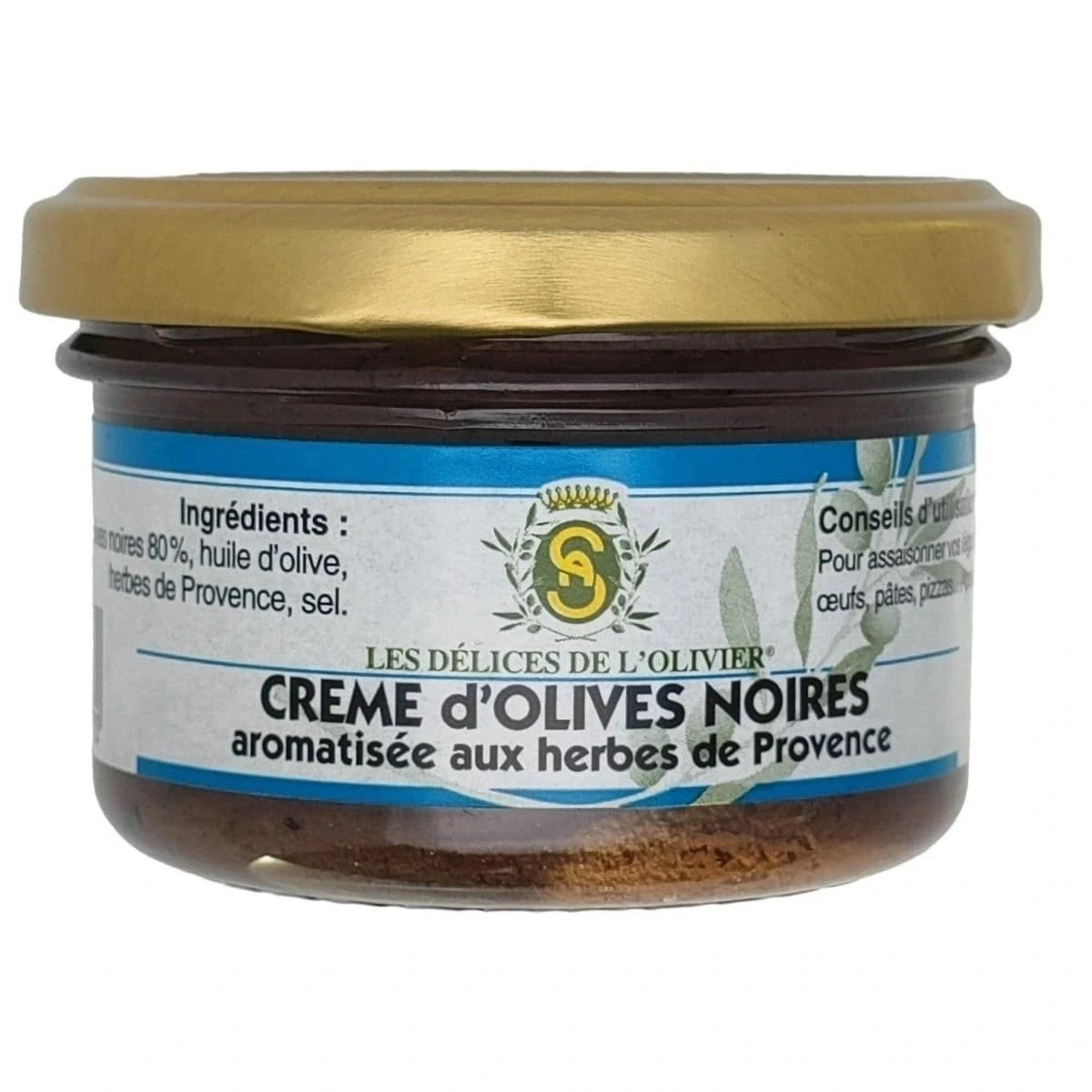 Crème d'Olives Noires aux Herbes de Provence 90 g