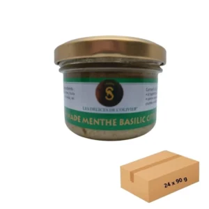 Lupinade Menthe Basilic Citron 24 x 90 g - Pour professionnels - Les Délices de l'Olivier