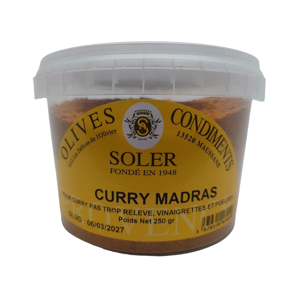 Curry Madras en pot de 250 grammes