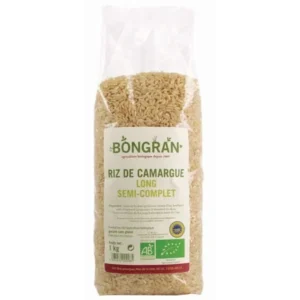 Riz de Camargue Semi-Complet Bio Long 1 Kg – Cultivé en France