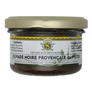 Olivade noire provençale au pistou