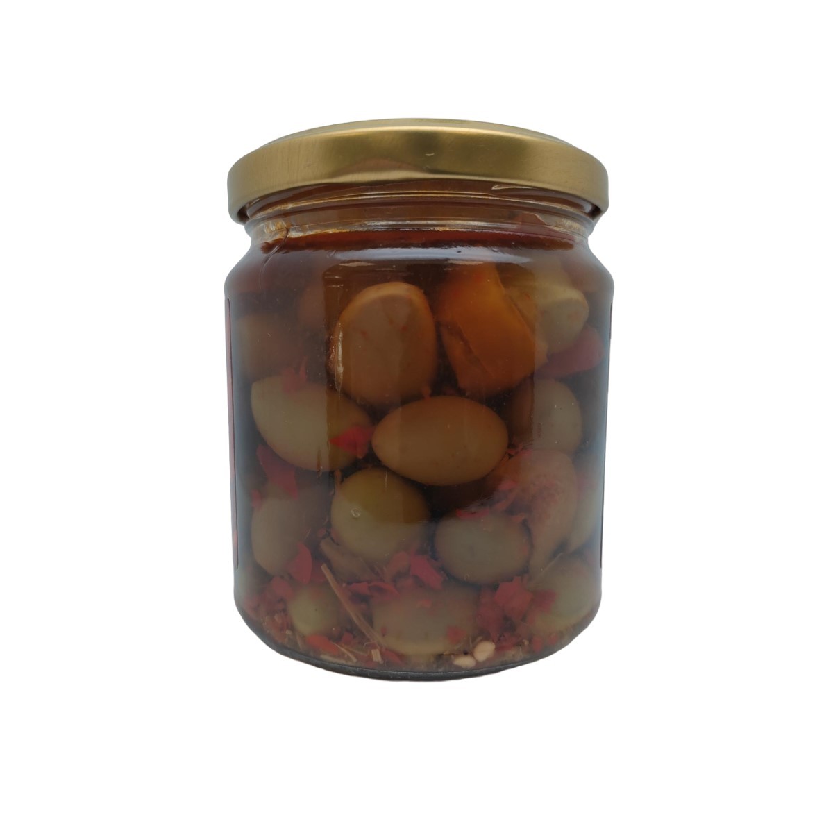 Picholines vertes cassées pimentées en bocal de 190 g