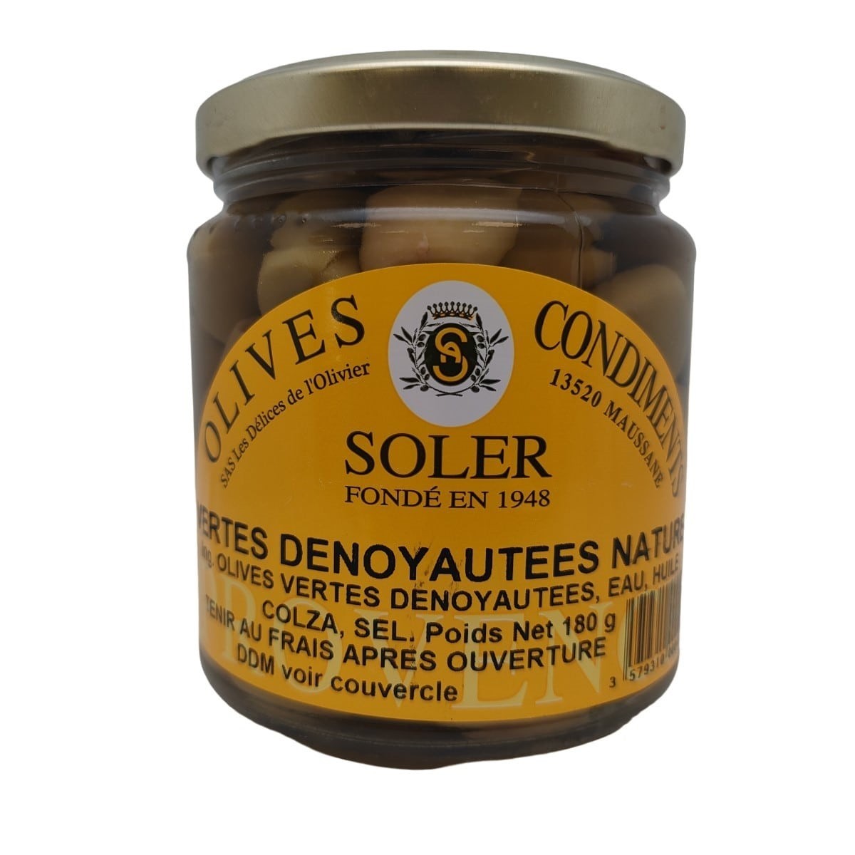 OLIVES VERTES DENOYAUTEES NATURES