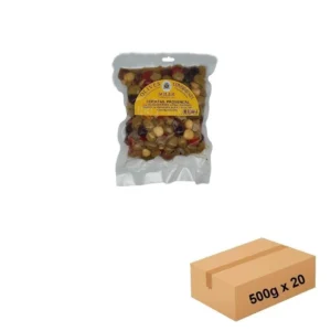 Olives Cocktail Provençal Sous Vide 20 x 500 g - Les Délices de l'Olivier, Provence.