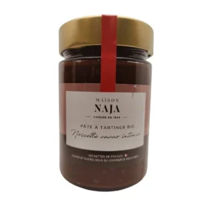 Pâte à Tartiner Noisette Cacao Intense Bio Maison Naja chez Les Délices de l'Olivier