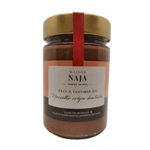 Pâte à Tartiner Noisette Crêpe Dentelle Bio maison Naja chez Les Délices de l'Olivier