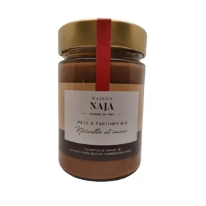 Pâte à Tartiner Noisette et Cacao Bio Maison Naja chez Les Délices de l'Olivier