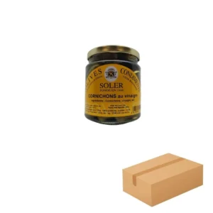 Cornichons croquants au vinaigre 12 x 180 g – Saveurs de Provence