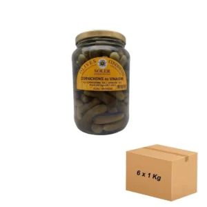 Cornichons au Vinaigre 6 x 1 Kg - Épicerie Fine Provençale des Délices de l'Olivier
