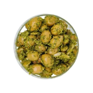 Olives cassées au pistou Les Délices de l'Olivier