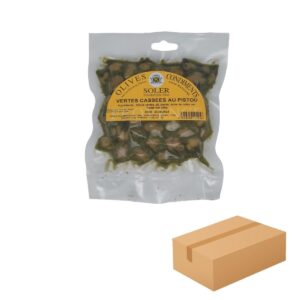 Carton olives vertes cassées au pistou pour les professionnels 20 x 250 grammes