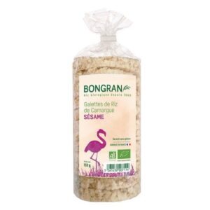 Galettes de riz de Camargue au sésame de marque Bongran