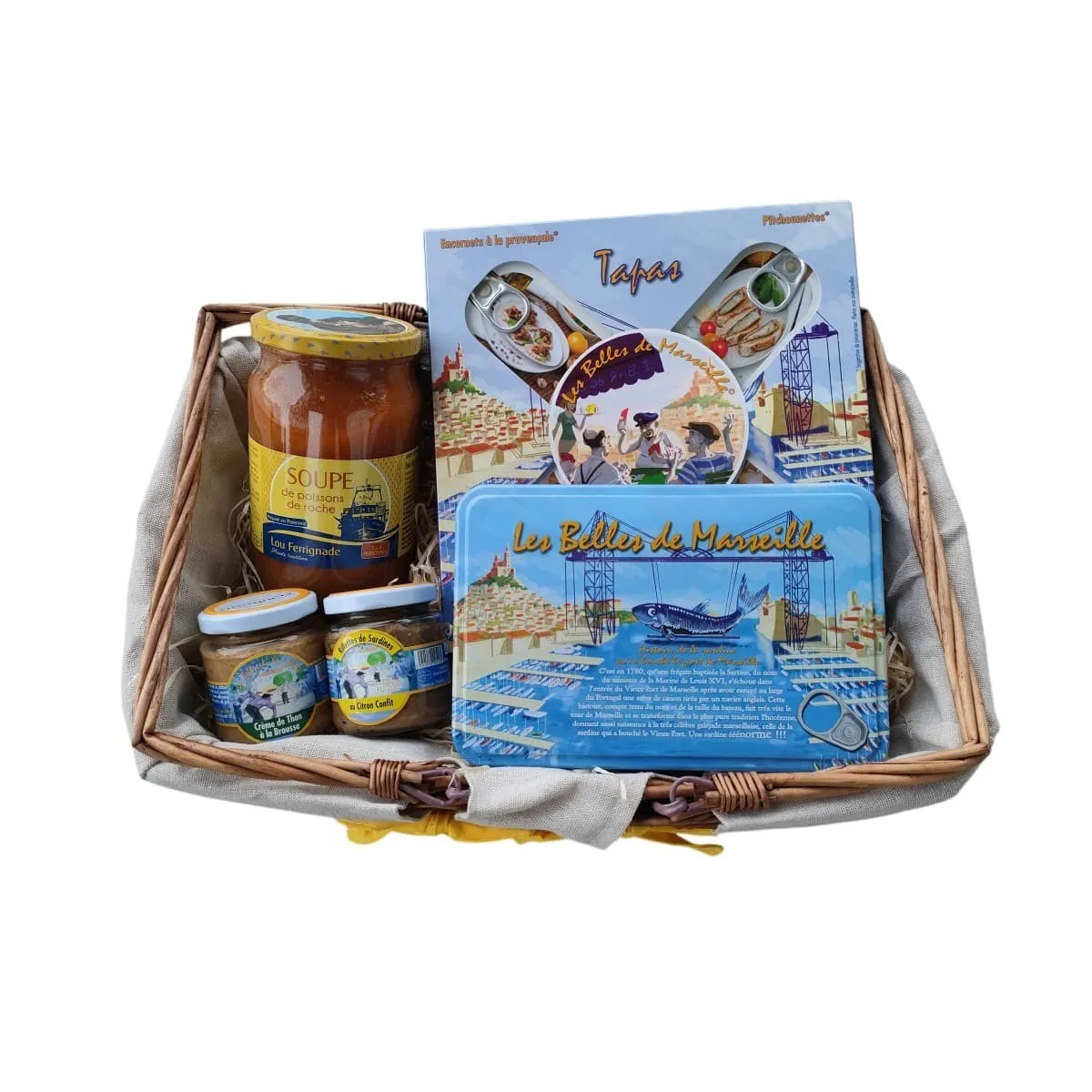 Coffret Panier de la Mer 5 Produits - Les Délices de l'Olivier