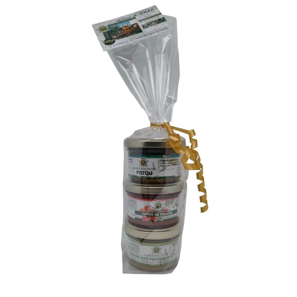 Coffret cadeau Tartinables 3 Produits chez Les Délices de l'Olivier