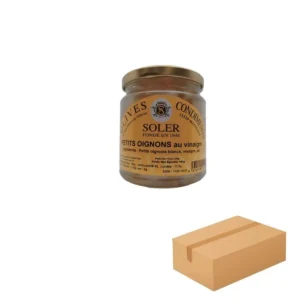 Petits Oignons au Vinaigre en bocal 12 x 180 g – Les Délices de l'Olivier en Provence