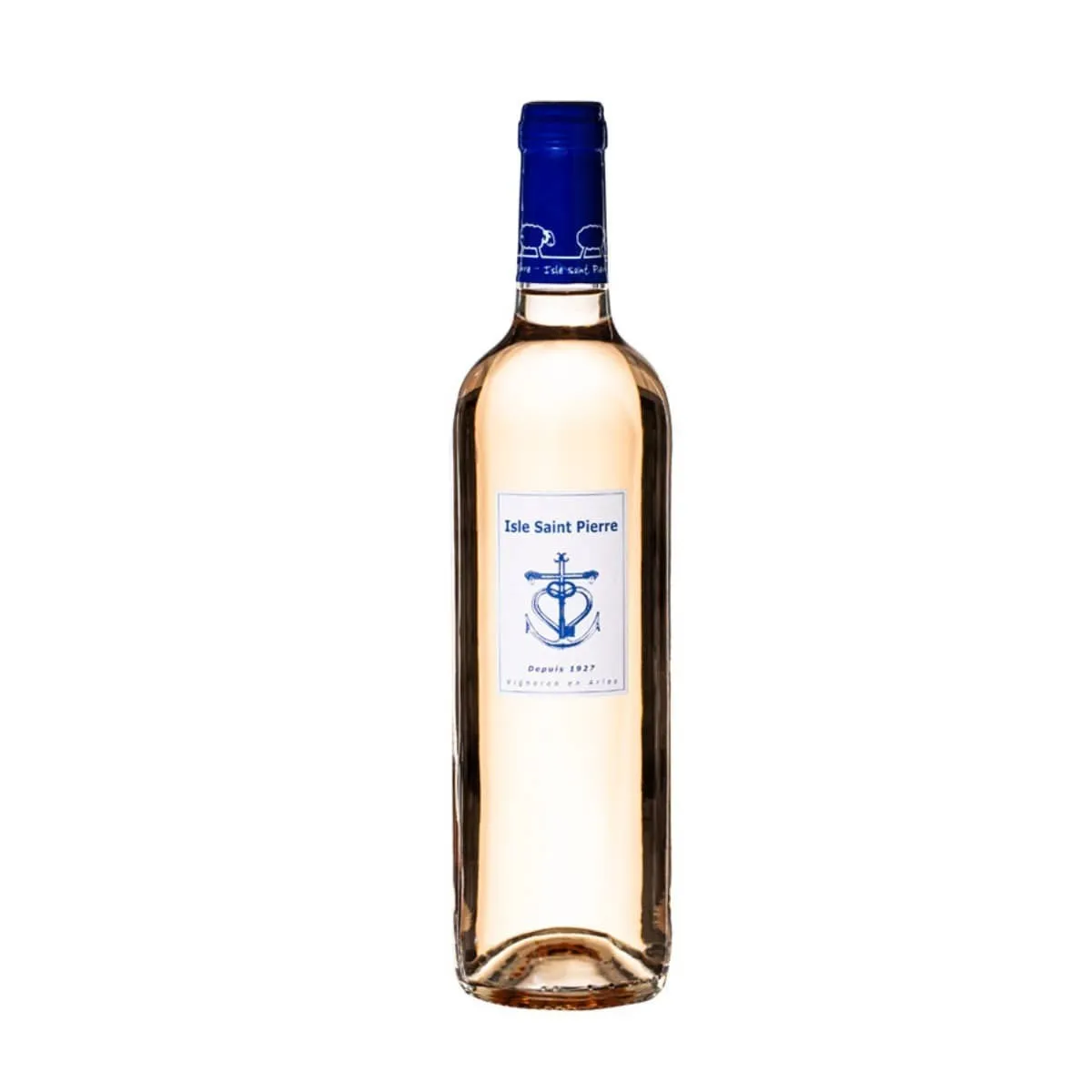 Vin Rosé Isle Saint Pierre 75 cl, Ce vin offre un nez élégant et aérien, évoquant les fruits rouges et les fruits frais.