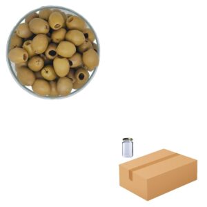 Olives Vertes Dénoyautées Nature Bocal 370 ml