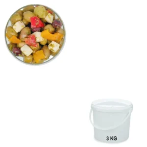 Olives Cocktail Kalispera Seau de 3 kg - Grossiste en olives en Provence | Les Délices de l'Olivier.