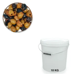 Olives Cocktail Napolitain Seau de 10 kg - Grossiste en olives, Les Délices de l'Olivier, en Provence.