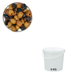 Olives Cocktail Napolitain Seau de 5 kg - Grossiste en olives, Les Délices de l'Olivier, basé en Provence.