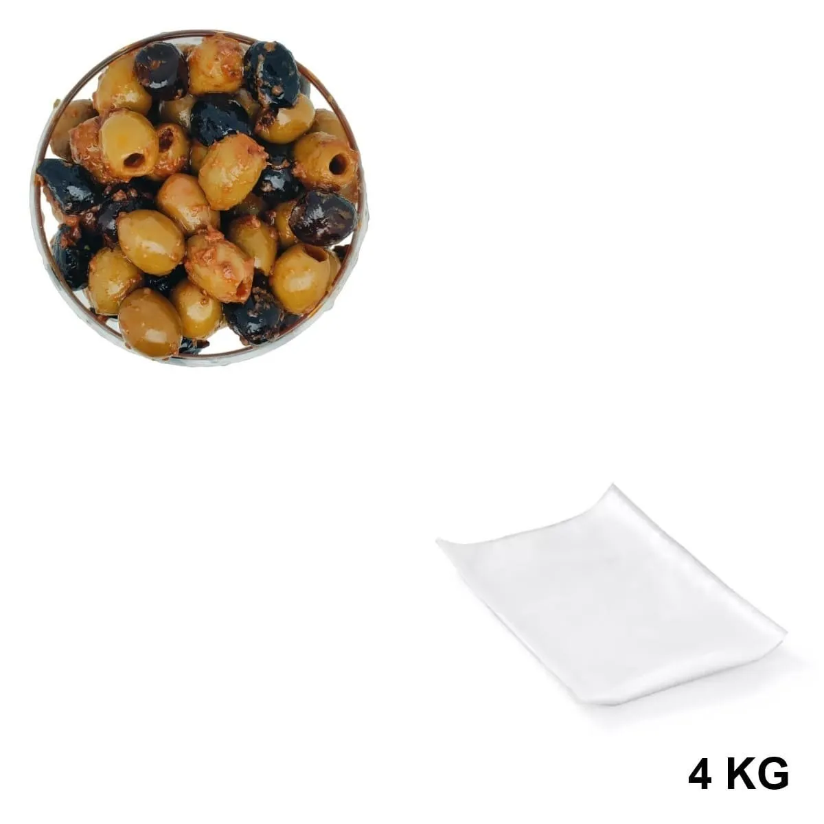 Olives Cocktail Napolitain Sous Vide 4 kg - Les Délices de l'Olivier, fournisseur d'olives provençal.