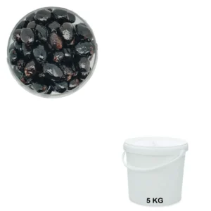 Olives Noires Dénoyautées Seau de 5 kg - Commande en gros chez Les Délices de l'Olivier.