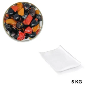 Olives Noires Pimentées Sous Vide 5 kg - Grossiste en olives, Les Délices de l'Olivier, basé en Provence.