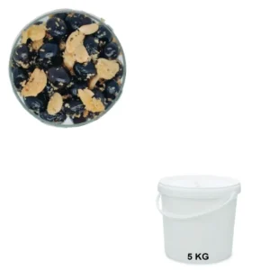Olives Noires à l’Ail Seau de 5 kg - Les Délices de l'Olivier, fournisseur d’olives en gros.