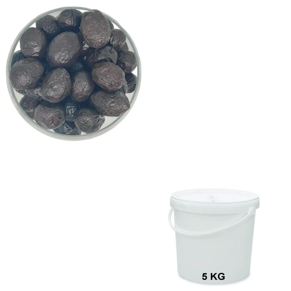 Olives Tanches Seau de 5 kg - Fournisseur d’olives en gros – Les Délices de l'Olivier, grossiste provençal.