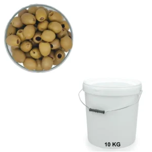 Olives Vertes Dénoyautées Nature Seau de 10 kg - Grossiste en olives, Les Délices de l'Olivier.