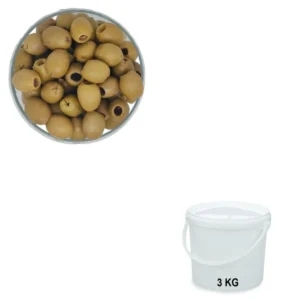 Olives Vertes Dénoyautées Nature Seau de 3 kg - Grossiste en olives, Les Délices de l'Olivier.