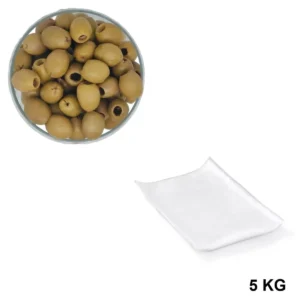Olives Vertes Dénoyautées Nature Sous Vide 5 kg - Commande en gros chez Les Délices de l'Olivier.