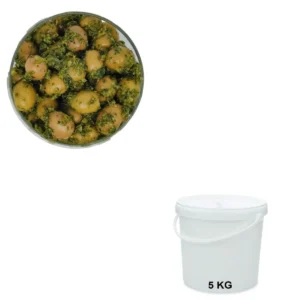 Olives Vertes Menthe Basilic Citron Seau de 5 kg - Vente d'olives en gros – Les Délices de l'Olivier.