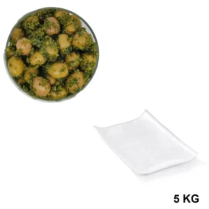 Olives Vertes Menthe Basilic Citron Sous Vide 5 kg - Les Délices de l'Olivier, grossiste en olives en Provence.