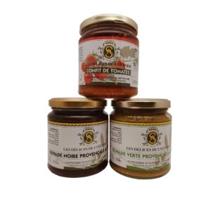Coffret Tartinable Olivade Provençale 3 pots de 270 grammes chacun