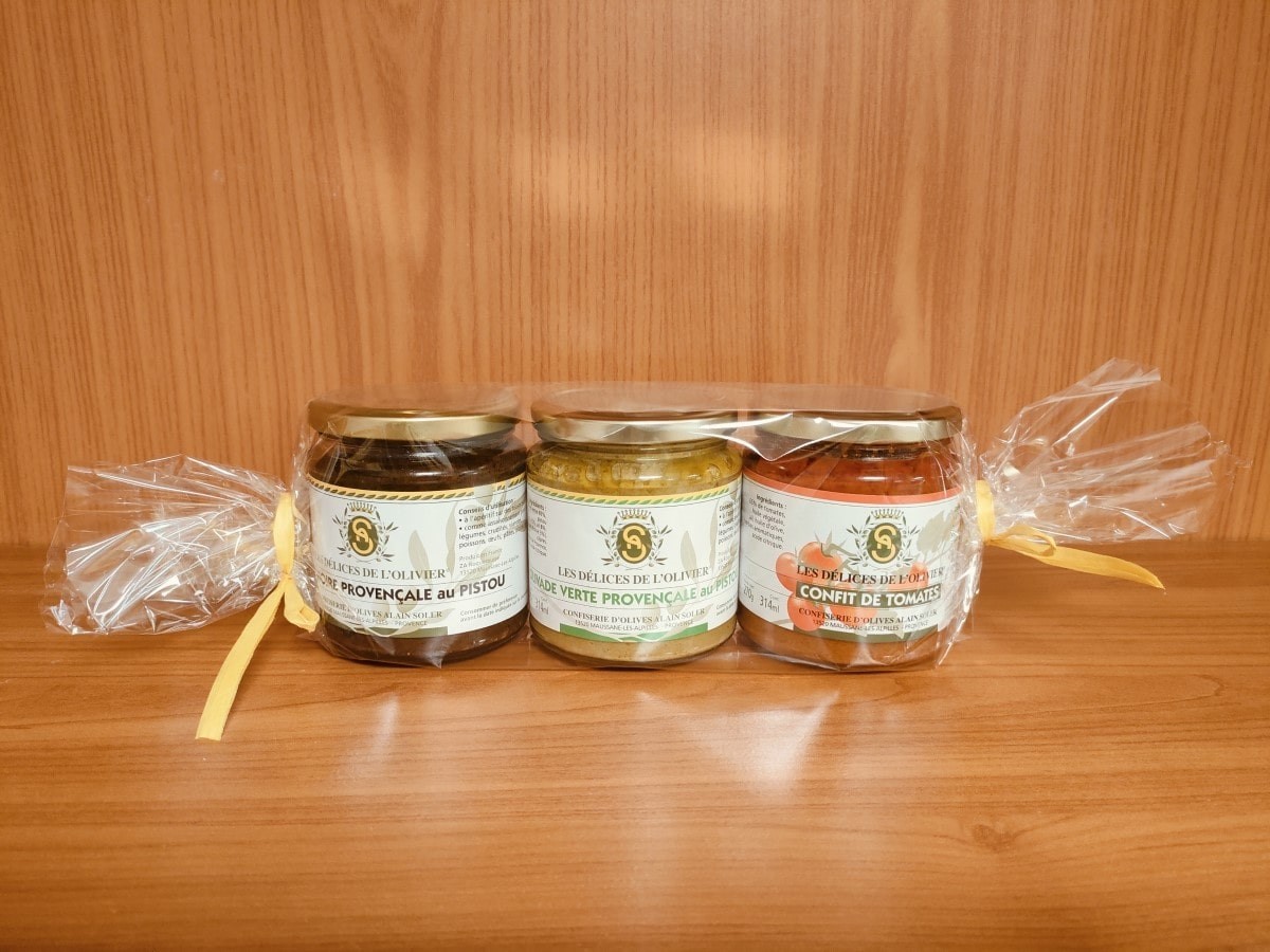 Coffret cadeau tapenades provençales