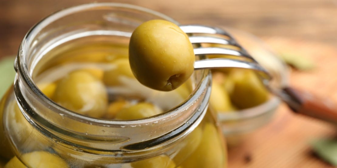 olives en bocal et sous vide