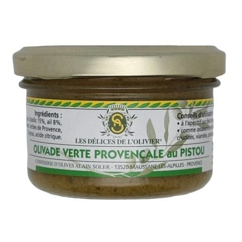 Olivade verte au pistou