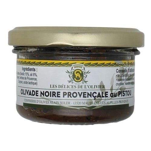 Olivade noire au pistou