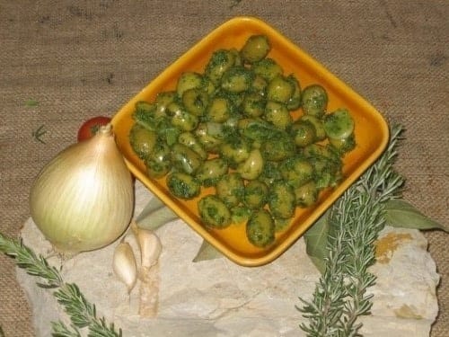 Olives au pistou Les Délices de l'Olivier