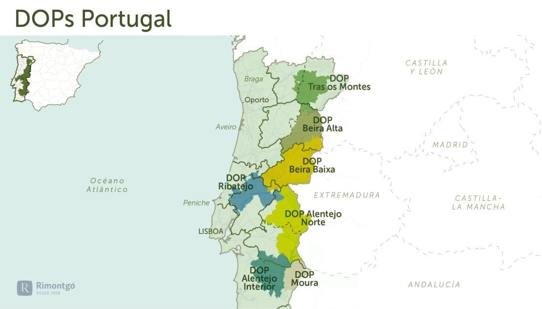 Huiles d'olive DOP au Portugal