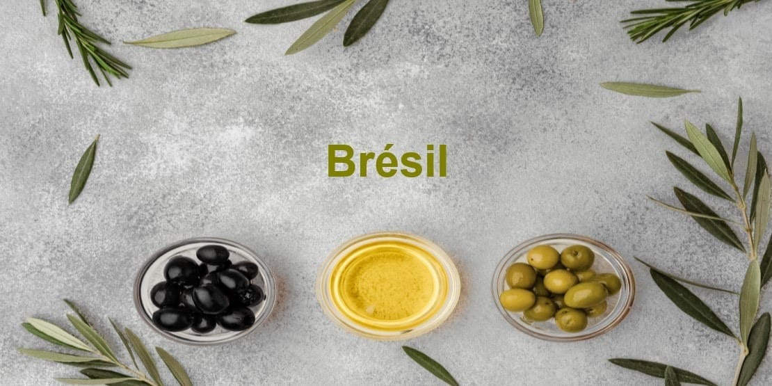 Olives et huile d'olive au Brésil