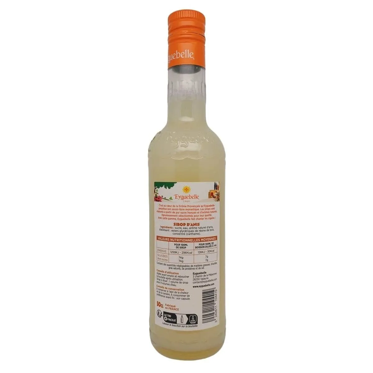 Sirop Anis 50 cl - Sirop de Provence Eyguebelle