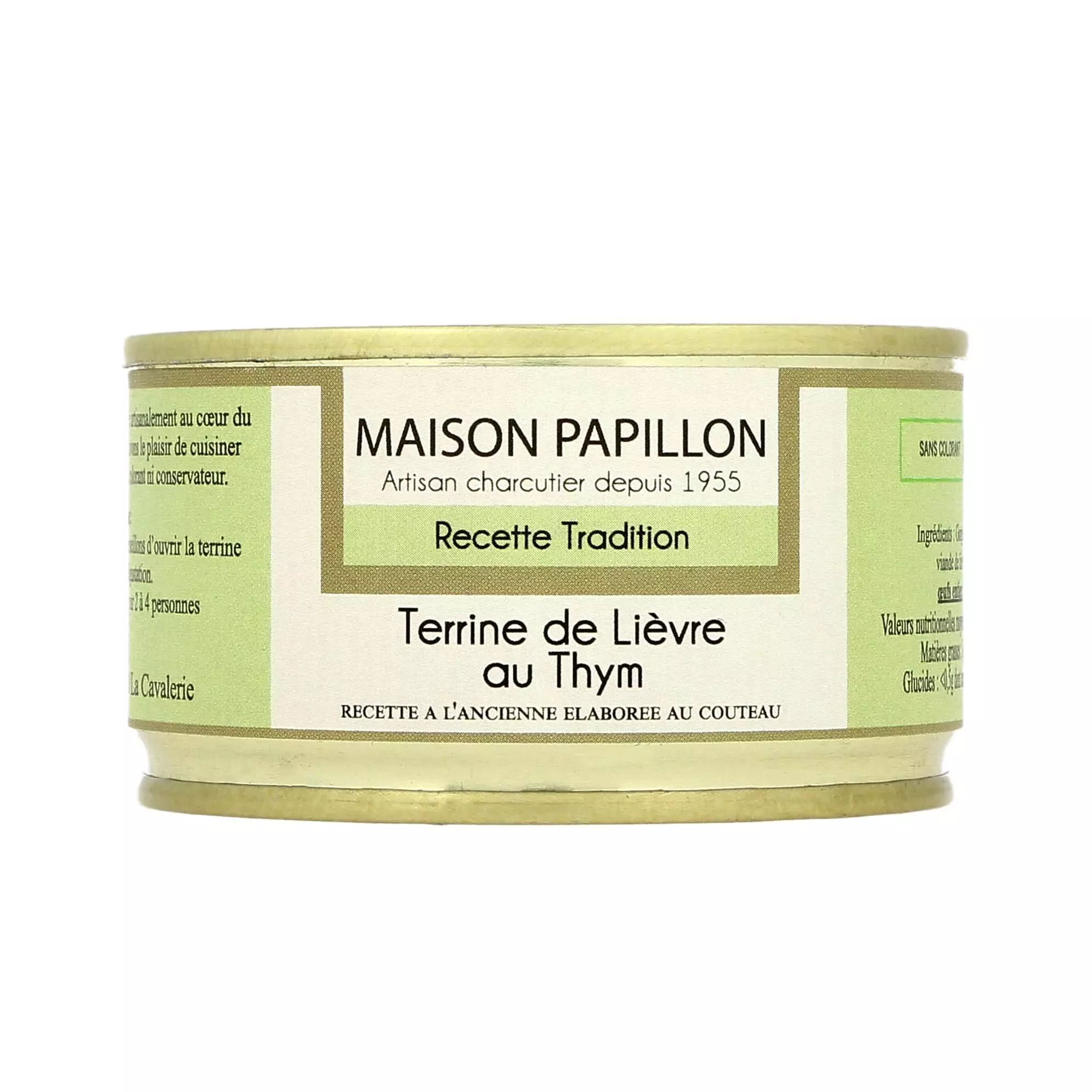 Terrine de lièvre au thym