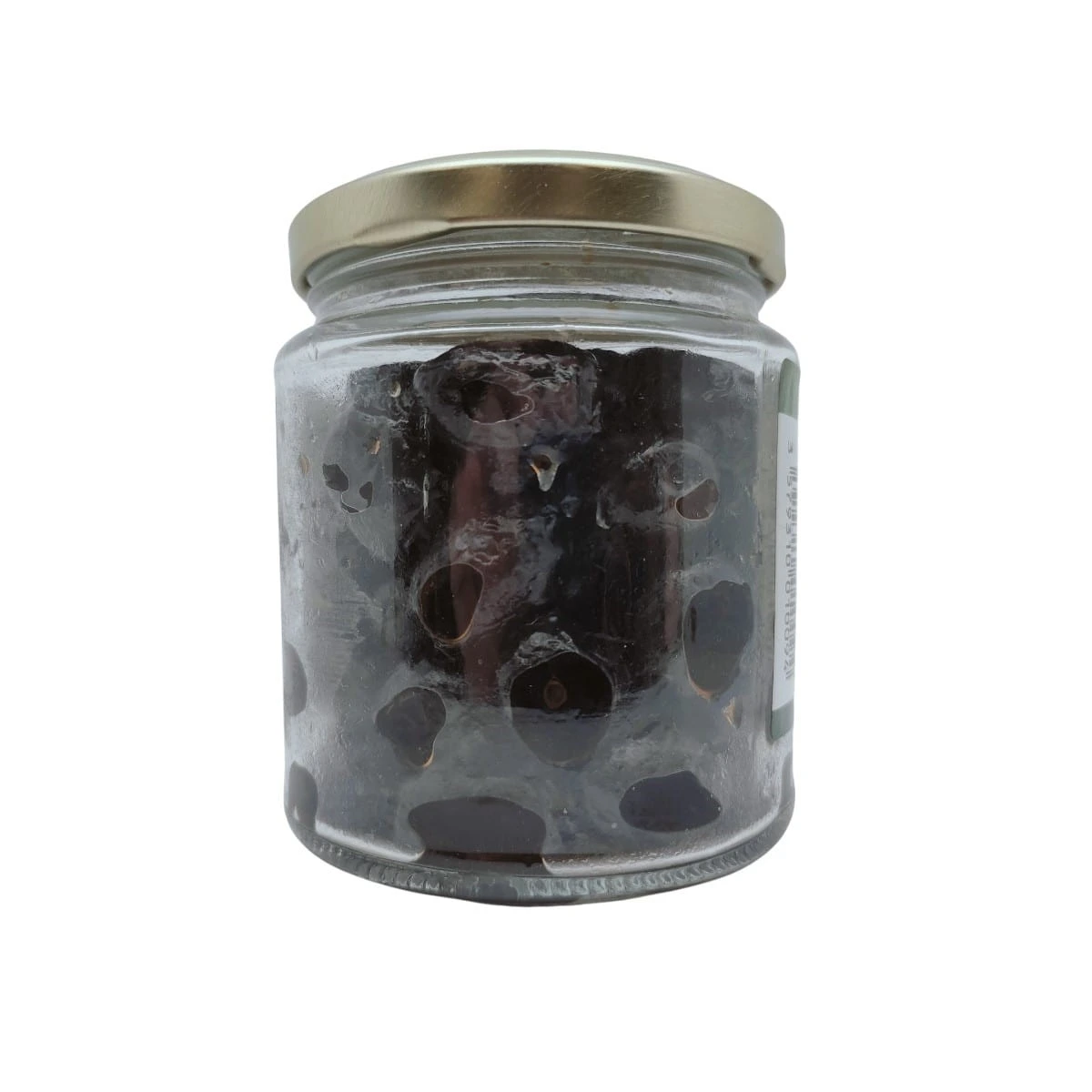 Olives noires douces à l'huile en bocal de 200 g vue arrière