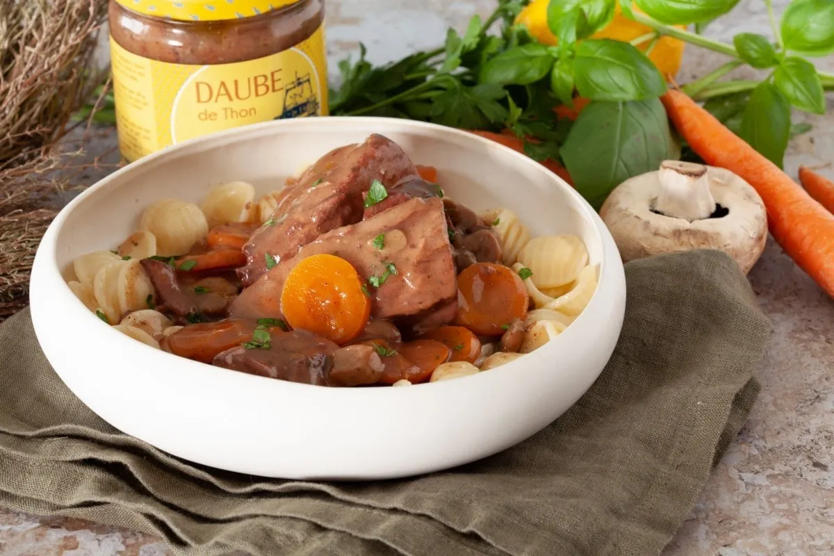 Daube de thon présentation en plat