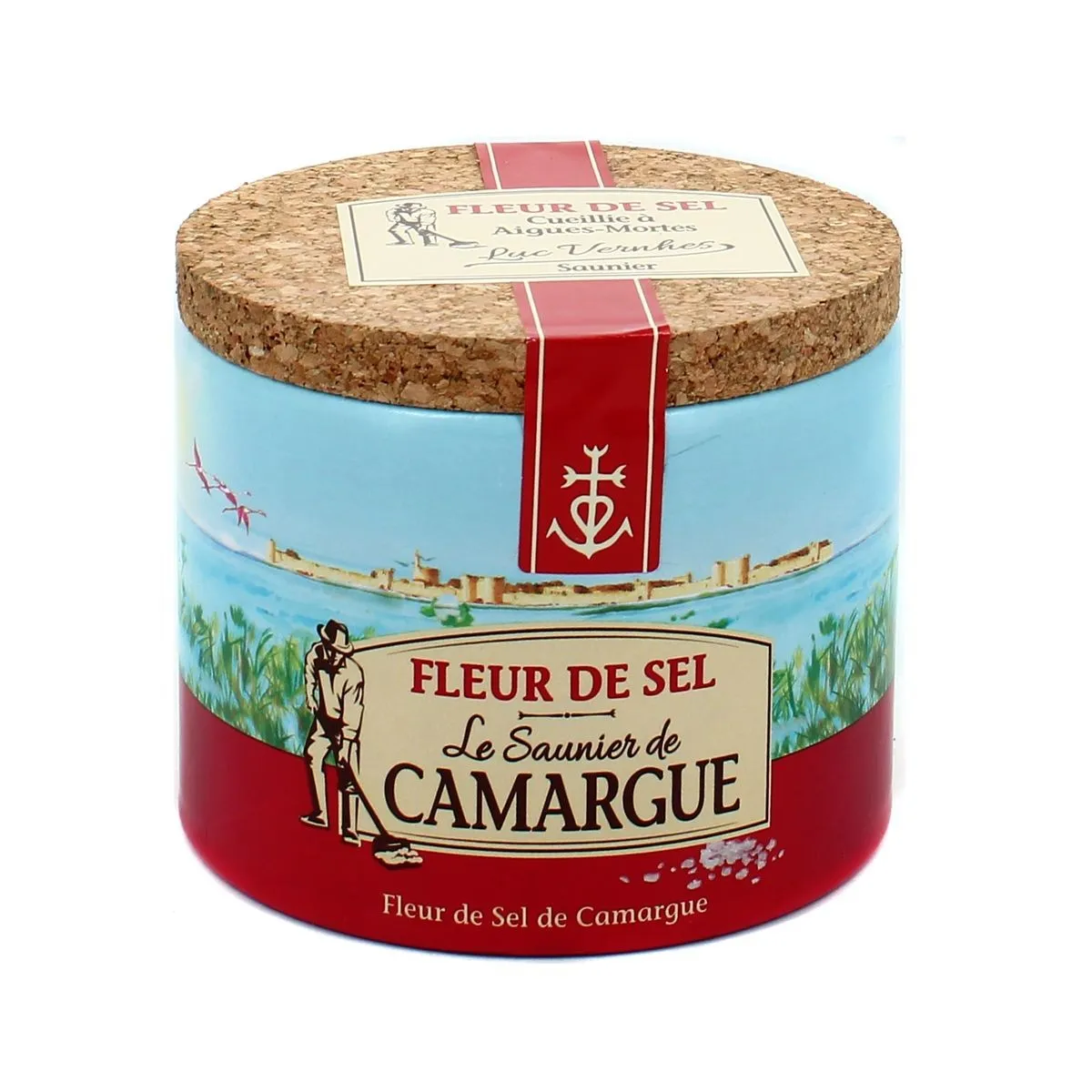 Fleur de Sel de Camargue en pot de 125 g - Le Saunier de Camargue - Les Délices de l'Olivier